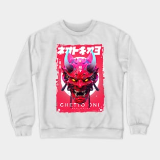 NEOTOKIO3'S GHETTO ONI | Traditional Japanese Culture | PROUD OTAKU Crewneck Sweatshirt